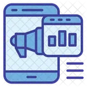 Social Media Smartphone Promotion Icon