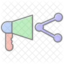 Social Media Ad Lineal Color Icon Icon