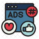 Social media ads  Icon