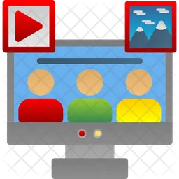 Social Media Audience  Icon