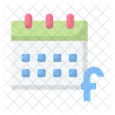 Social Media Calendar Efficiency Digital Marketing Icon