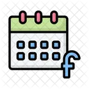 Social Media Calendar Project Management Efficiency Icon