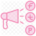 Social Media Campaign Duotone Line Icon Icon