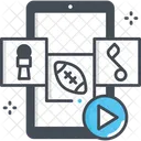 Social Media Channel Music Channel Sport Channel Icon