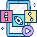 Social Media Channel Music Channel Sport Channel Icon