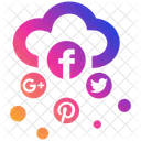 Social Media Cloud Business Businessman Icon