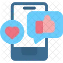 Soziale Medien Online Symbol