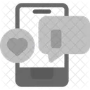 Soziale Medien Online Symbol