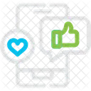 Soziale Medien Online Symbol