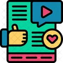 Social Media Advertising Communication Icon