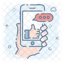 Customer Feedback Social Media Customer Satisfaction Icon