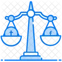 Social Media Law Law Scale Balance Scale Icon