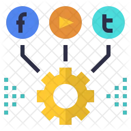 Social media management Logo Icon