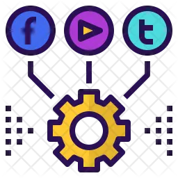 Social media management Logo Icon