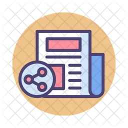 Social Media Press Release  Icon