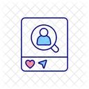 Social Media Profile Activity Icon