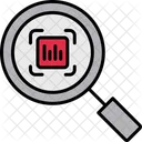 Social Media Scanner Barcode Magnifying Glass Icon