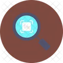 Social Media Scanner Barcode Magnifying Glass Icon