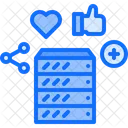 Social Media Server Social Media Database Social Icon