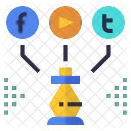 Social media  startegy Logo Icon