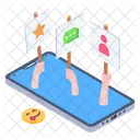 Social Media Volunteers  Icon