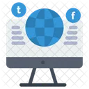 Social Media Website  Icon