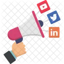 Social Media-Werbung  Symbol
