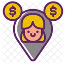 Social Money Women  Symbol