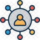 Social Network Social Community Connected User Icon