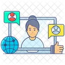 Social Network Online Communication Online Chat Icon