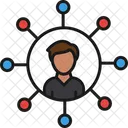 Social Network Connection Group Icon