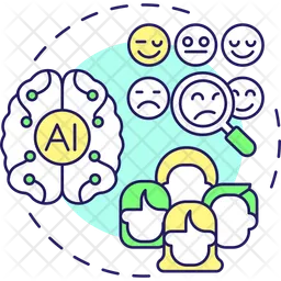 Social sentiment analysis  Icon