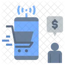 Social Shopper Shopstreaming Online Shopping Icon