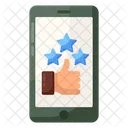Social Status Mobile Feedback Thumbs Up Icon