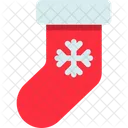 Sock Christmas Decoration Icon