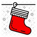 Sock Christmas Decoration Icon