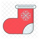 Sock Snowflake Winter Icon