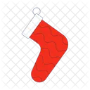 Socke Weihnachten Rote Socke Symbol