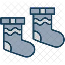 Socken Winter Kleidung Icon