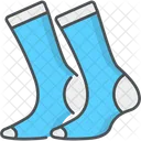 Socken Kleidung Gekritzel Symbol