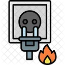 Socket Burn Electric Icon