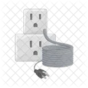 Socket And Plug Connector Cable Icon