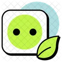 Socket Leaf Energy Leaf Energy Electricity Icon
