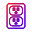 Socket Type B Power Connection Electrical Socket Icon