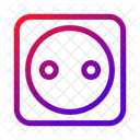 Socket Type C European Plug Electrical Connection Icon
