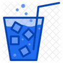 Soda Glass Drink Cold Ice Beverage Thirst Icon