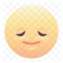 Soddisfatto Emoji Faccina Icon