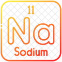 Sodium Chemistry Periodic Table Icon