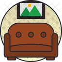 Sofa Sofa Assento Icon