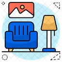 Sofa Sofa Sillon Icono